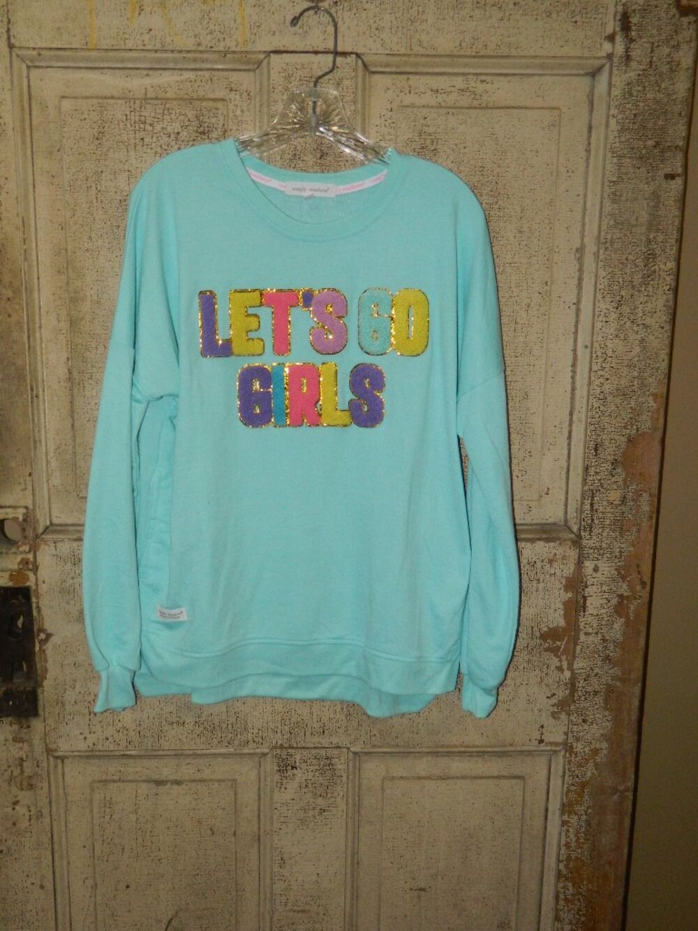 Simply Southern "Let's Go Girls" Sweatshirt Sz M (FF-42)
